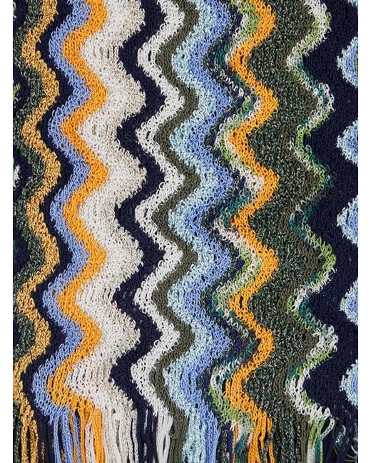 Missoni Blue Scarf Viscose