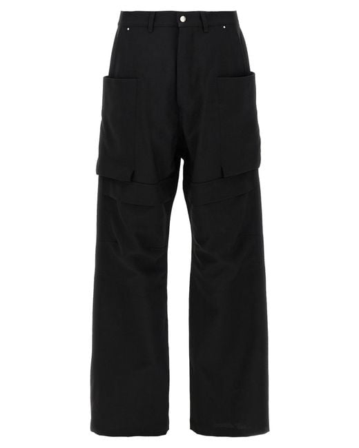 Rick Owens Black Stefan Cargo Pants for men