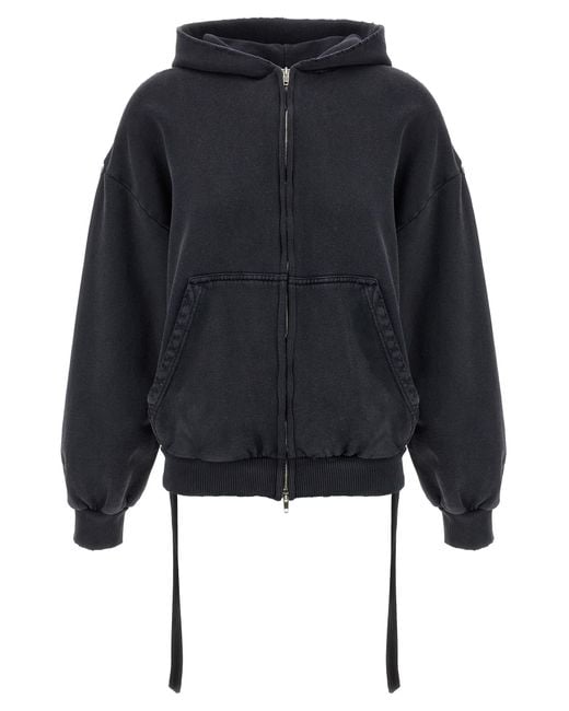 Balenciaga Blue 'Lace Up' Hoodie