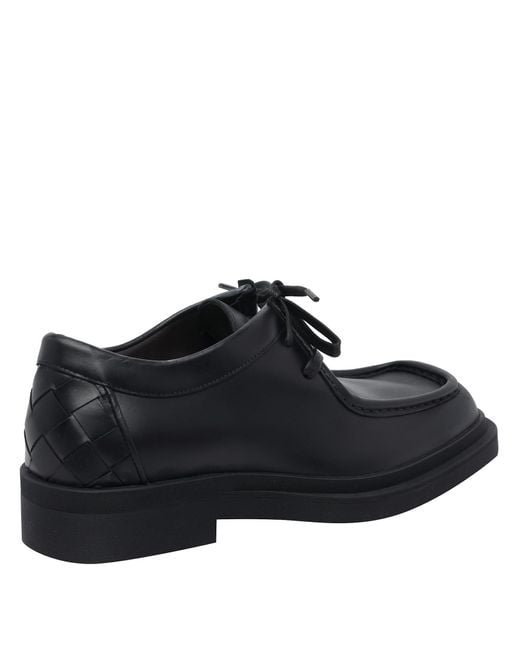 Bottega Veneta Black Laced Up Shoes for men