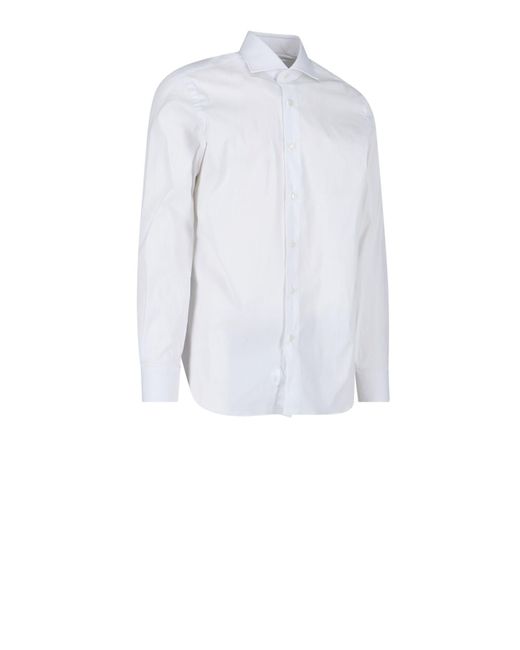Barba Napoli White Classic Shirt for men