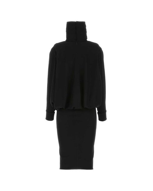 Saint Laurent Black Wool Dress