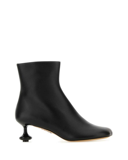 Loewe Black Toy Sculpted-heel Leather Ankle Boots