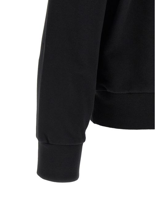 MM6 by Maison Margiela Black Numeric Signature Mm6 Spray Sweatshirt Cotton for men