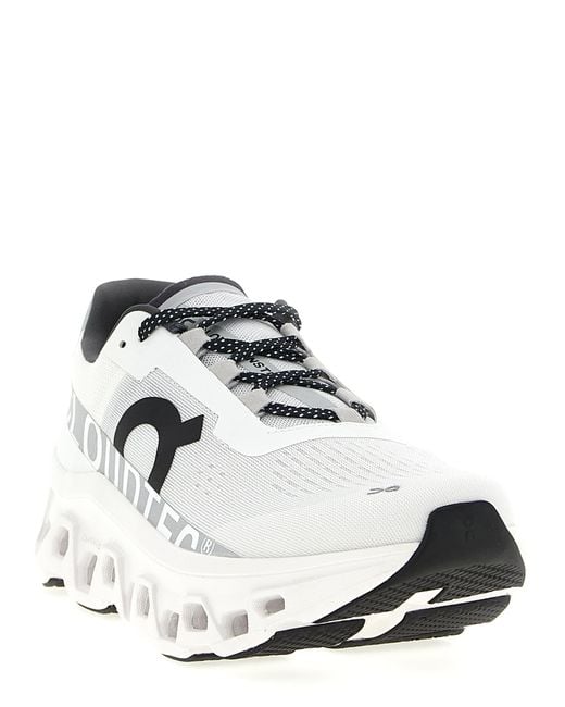 On Shoes White Cloudmster Sneakers for men