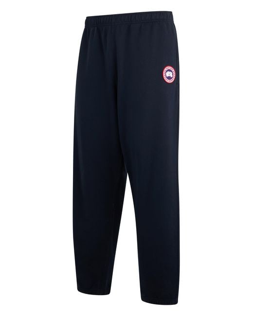Canada Goose Blue Joggers Cotton Track Pants for men