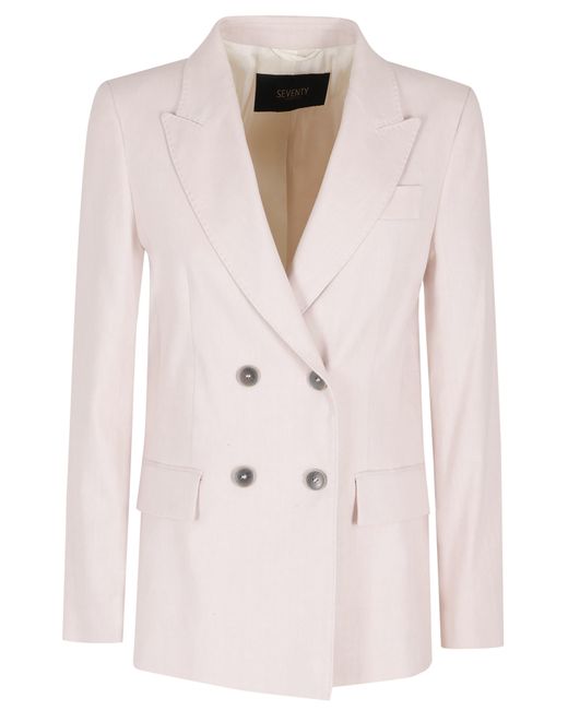 Seventy Pink Giacca Lino Cotone Elastane