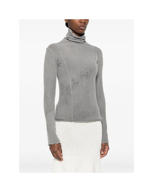Baserange Gray Sweater Omato Ribbed Cotton Organic T-Shirts & Jerseys