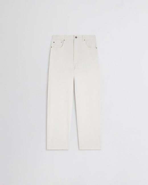 Phoebe Philo White Jean Drop Blanc Craie