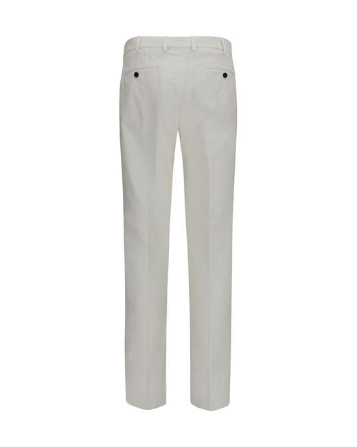 Loro Piana Gray Cotton Pants Trousers for men