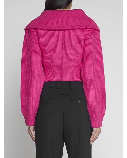 Jacquemus Pink Risoul Merino Wool Sweater