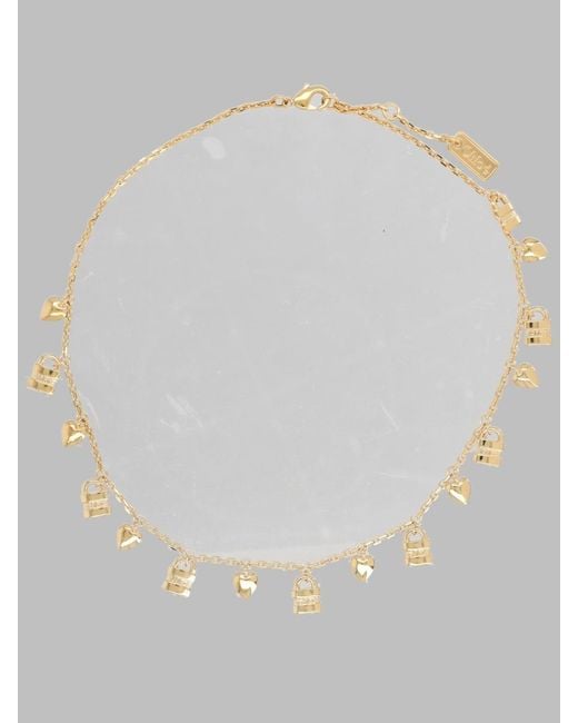 Chloé White Necklace Mini Paddington Brass Necklaces