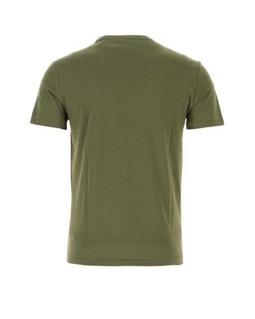 Polo Ralph Lauren Green Pony Embroidered Crewneck T-Shirt for men