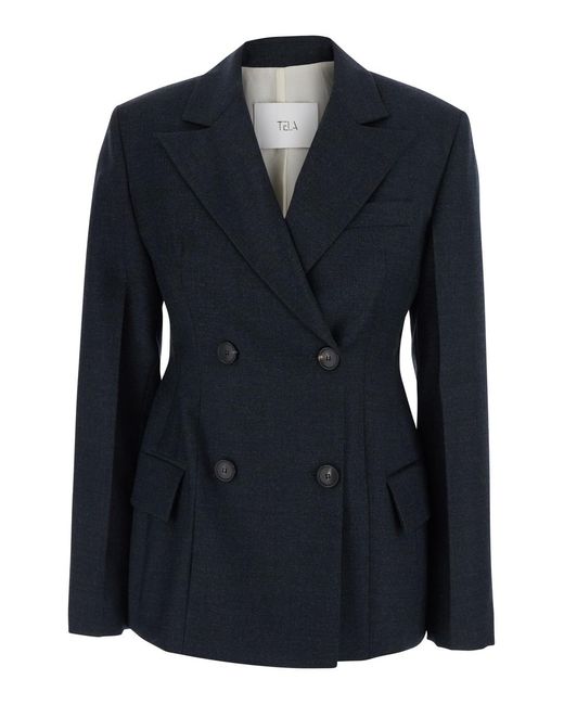 Tela Blue Jacket Florence Blazers