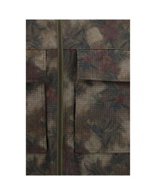 Herno Gray Bicolor Nylon Parka for men