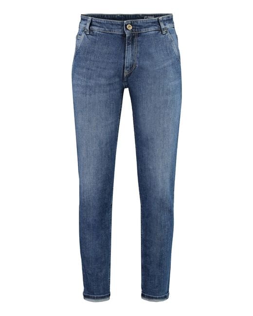 PT Torino Blue Indie Slim Fit Jeans Elastane Slim-Fit for men