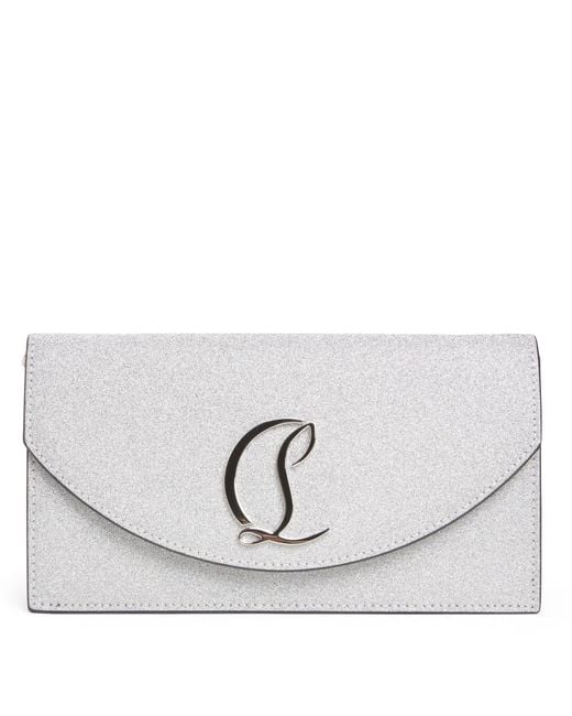 Christian Louboutin White Loubi54 Clutch Bag