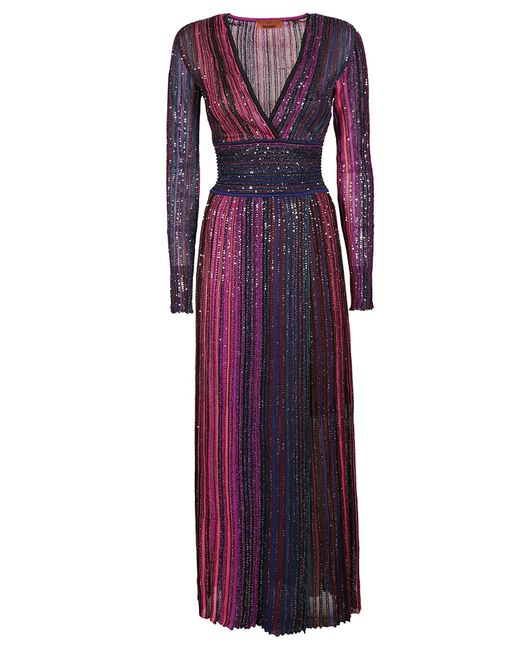 Missoni Purple Long Dress