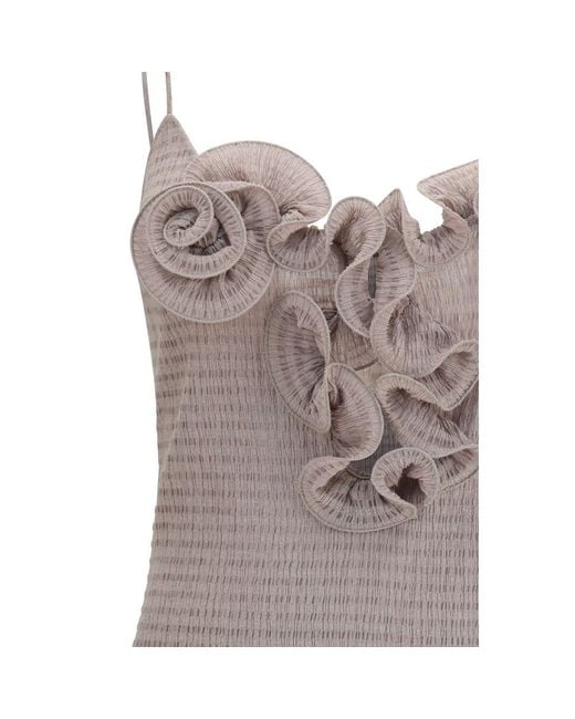 Magda Butrym Brown Lyocell Casual Dress