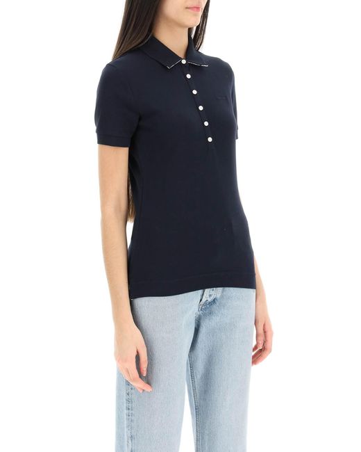 Barbour Blue Classic Polo With Embroidered Logo Detail