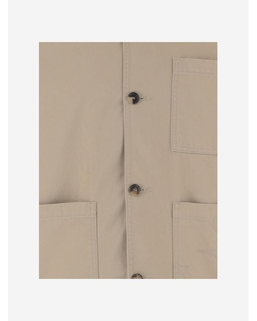 J.W. Anderson Natural Cotton Jacket With Patched Pockets for men