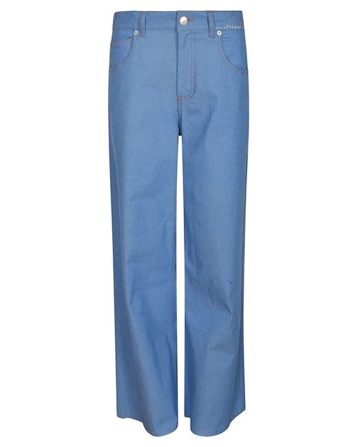 Marni Blue Straight Buttoned Jeans