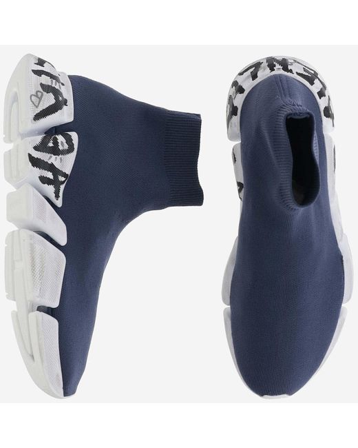 Balenciaga Blue Sneakers Speed for men