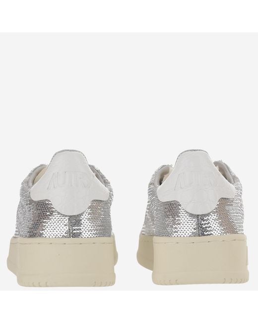 Autry Metallic Dallas Low Sparkling Sneakers Polyester Trainers