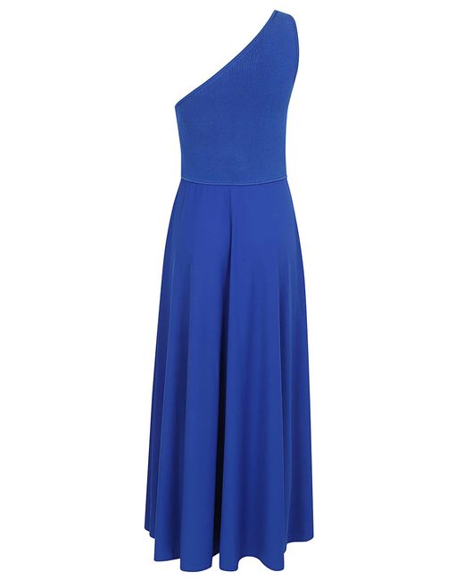 Polo Ralph Lauren Blue Sl Eline Dr-Sleeveless-Cocktail Dress