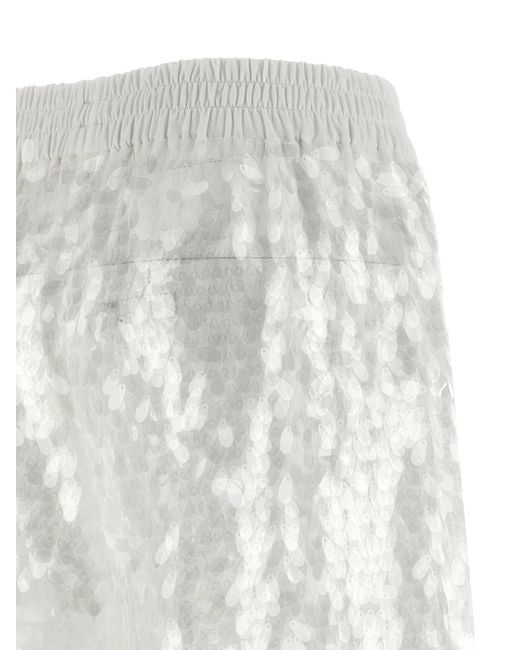Norma Kamali White Nylon Casual Pants