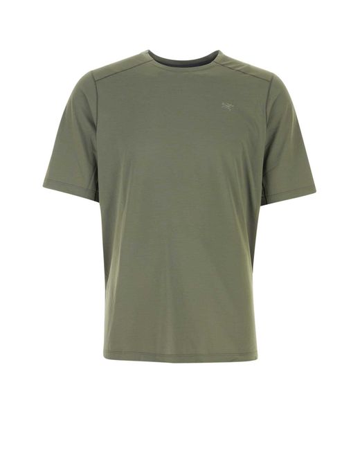 Arc'teryx Green Army Polyester T-Shirt for men