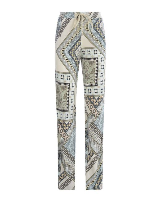 Etro Gray Joggins Trousers Patchwork
