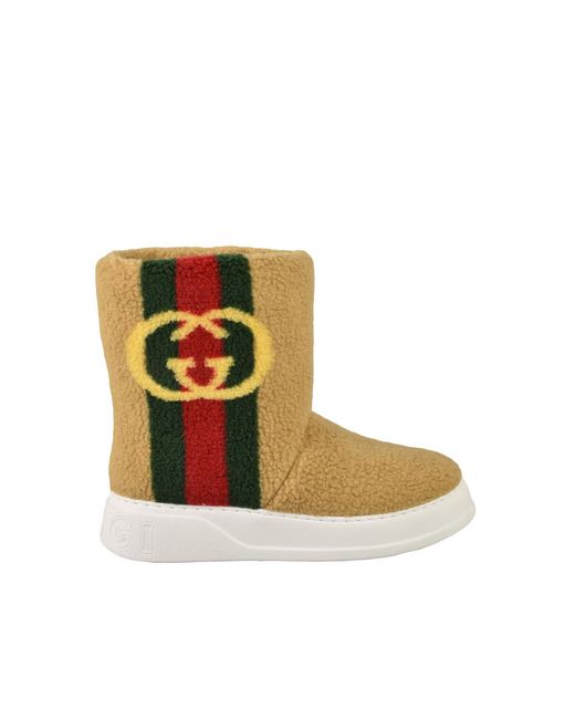 Gucci White Beige Boots for men