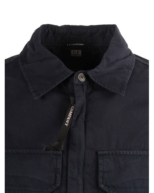 C P Company Blue Overshirt for men