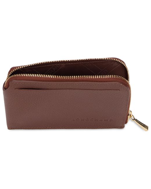 Longchamp Purple Leather Wallet & Purses