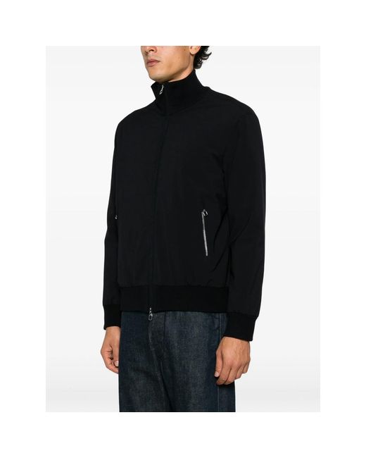 Montecore Black Zip-Up Bomber Jacket for men