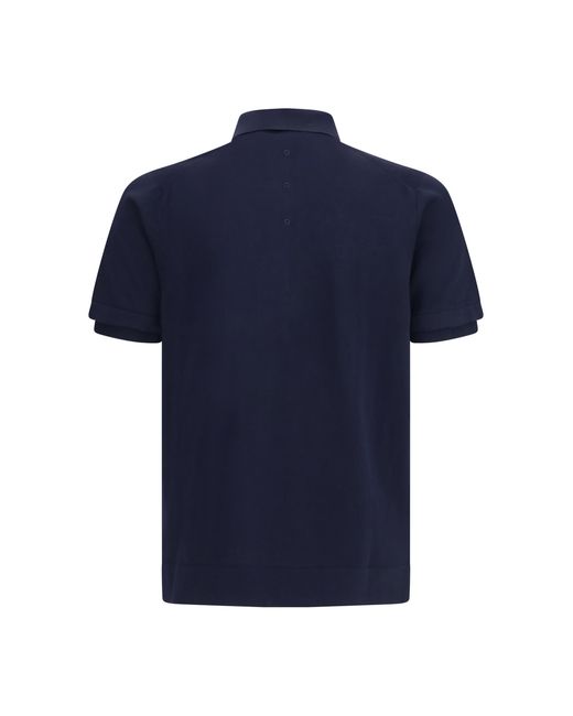 Premiata Blue Polo Shirt Cotton for men