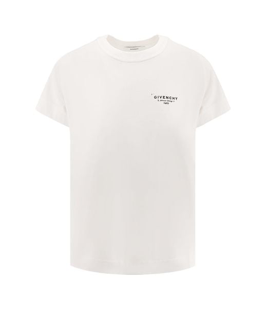 Givenchy White T-Shirts And Polos