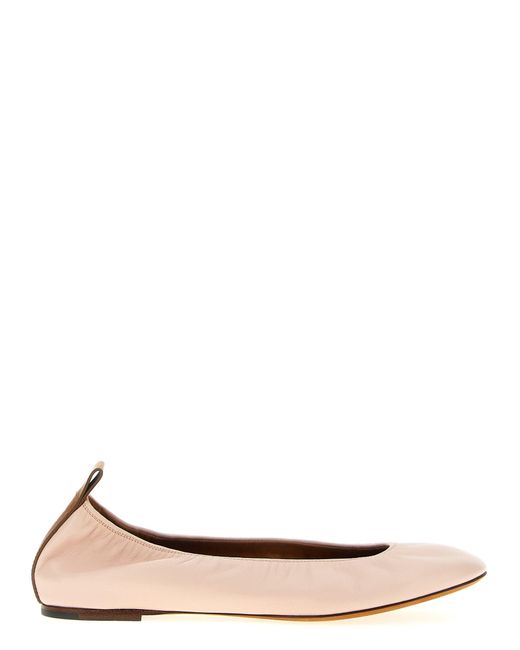 Lanvin Pink Nappa Ballet Flats Flat Shoes