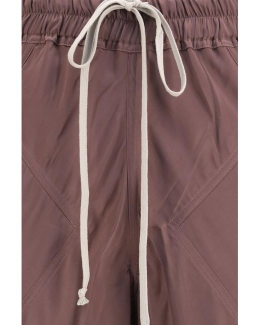 Rick Owens Brown Silk Pants