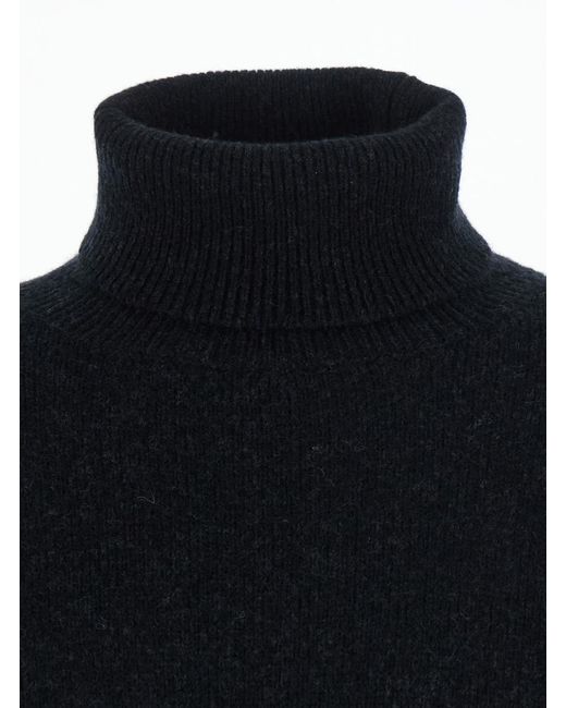 Roberto Collina Blue Turtleneck Sweater Wool Virgin Tops for men