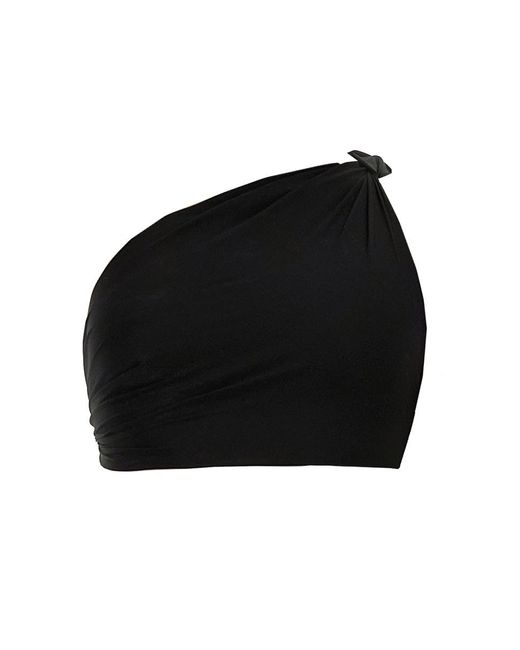 Rick Owens Black One-shoulder Bikini Top