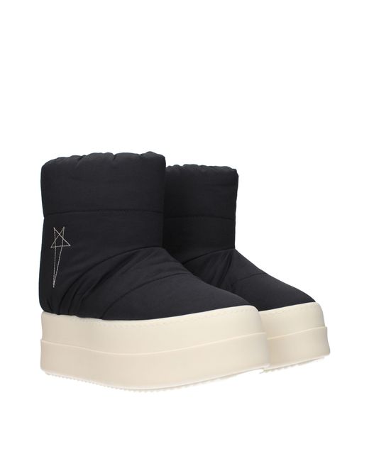 Rick Owens Blue Padded Bozo Tractor Platform Boot