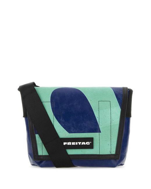 Freitag Blue Two-Tone Pvc F11 Lassie Crossbody Bag