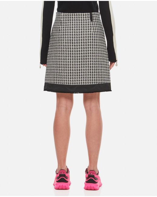 Moncler Gray Tweed Mini Skirt