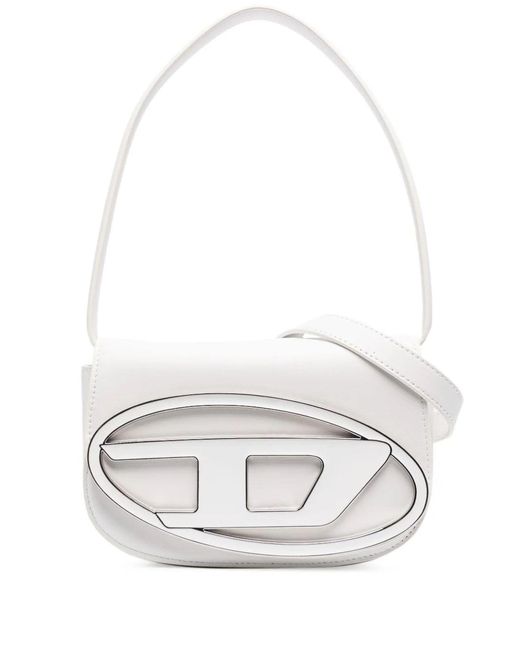 DIESEL Dr1 Bag In White Nappa Leather