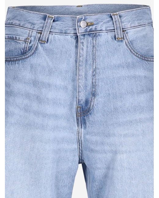 Carhartt Blue Cotton Shorts Landon Robertson Jean for men