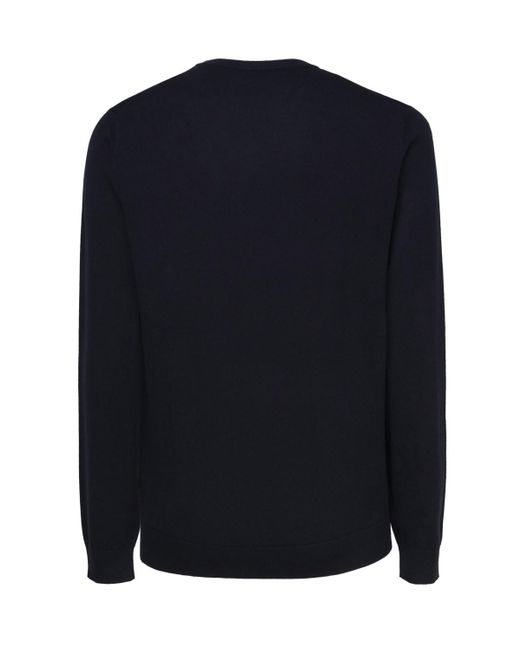 Sun 68 Blue Sweater With Logo for men