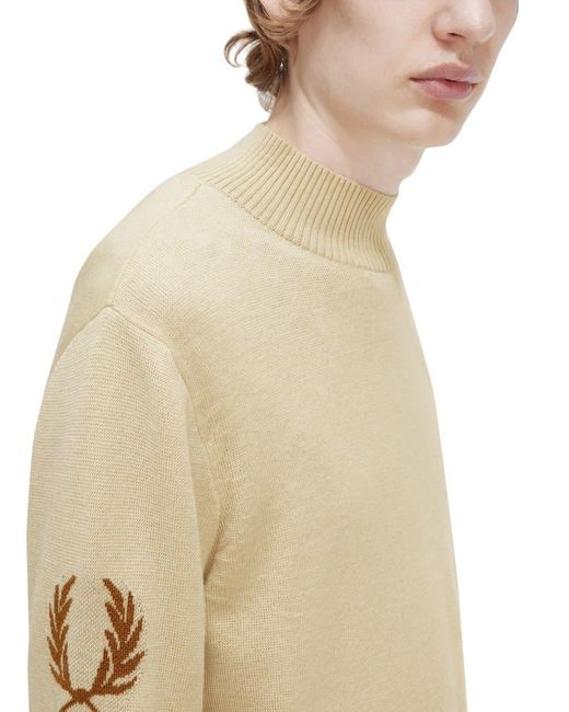 Fred Perry Natural Jersey With Logo for men