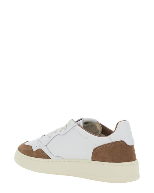 Autry White Sneakers Medalist Suede Trainers for men